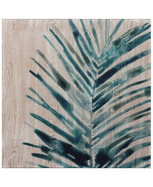 "Tropical Jewell Iii" Fine Giclee Printed Directly on Hand Finished Ash Wood Wall Art, 24" x 24" x 1.5"