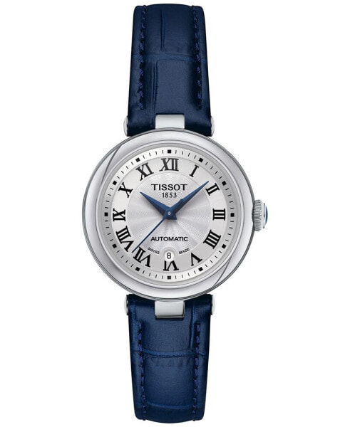 Women's Swiss Automatic Bellissima Blue Leather Strap Watch 29mm