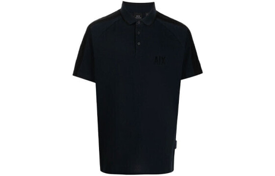 ARMANI EXCHANGE 字母Logo短袖Polo衫 男款 黑色 送礼推荐 / Поло ARMANI EXCHANGE LogoPolo 6KZFFR-ZJL4Z-4520