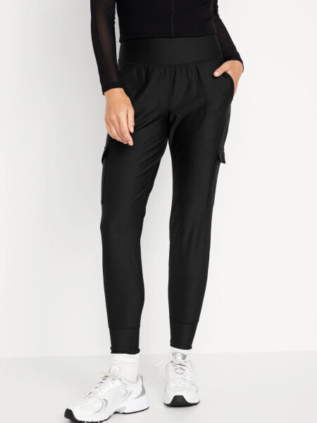 High-Waisted PowerSoft Cargo Joggers