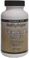 Healthy Origins Vitamin D3 -- Витамин D3 - 2400 МЕ - 360 капсул