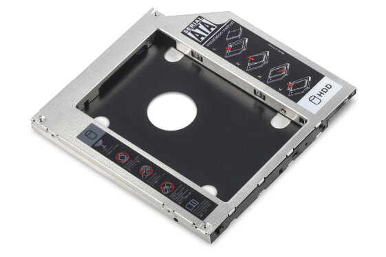 DIGITUS SSD/HDD Installation Frame for CD/DVD/Blu-ray drive slot, SATA to SATA III, 9.5 mm installation height