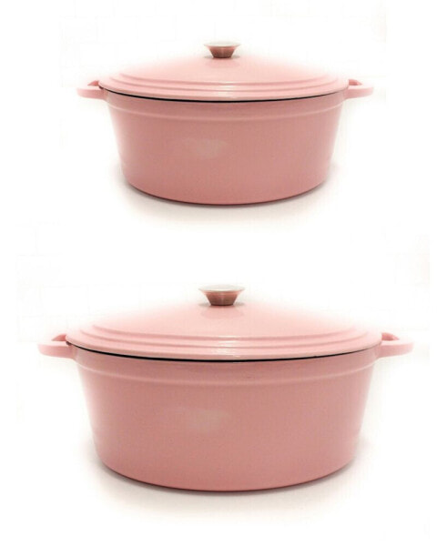 Neo Cast Iron Stockpot and Covered Dutch Ovens, Set of 2