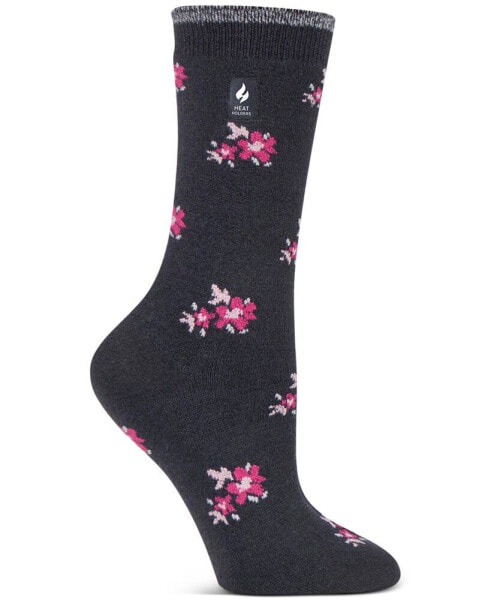 Women's Ultra Lite Bellis Floral Crew Socks