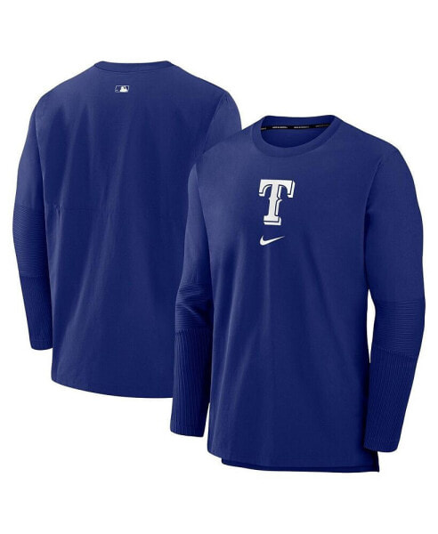Men's Royal Texas Rangers Authentic Collection Player Performance Pullover Sweatshirt