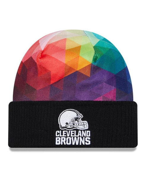 Men's Black Cleveland Browns 2023 NFL Crucial Catch Cuffed Knit Hat