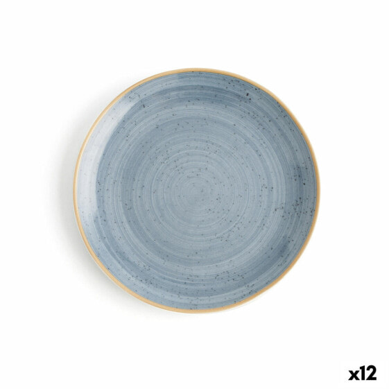 Плоская тарелка Ariane Terra Синий Керамика Ø 21 cm (12 штук)