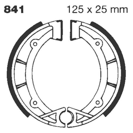 EBC Water Grooved Series Organic 841G Brake Shoe