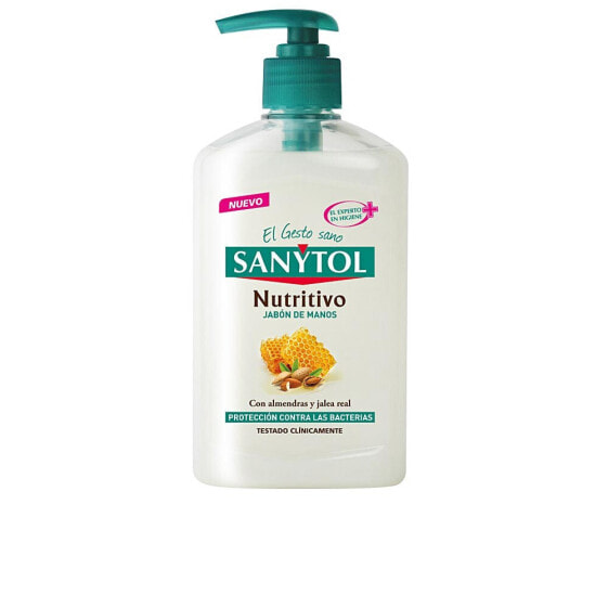 Sanytol Nutrition Hand Soap Питательное антибактериальное жидкое мыло с миндальным маслом и медом 250 мл