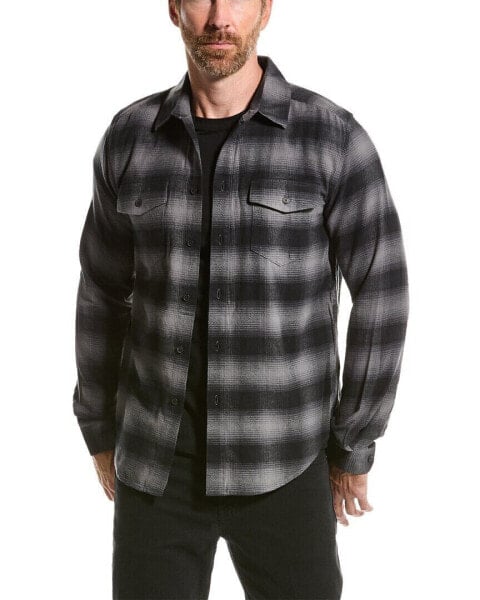 Рубашка Frame Denim Plaid Flannel Men's Black
