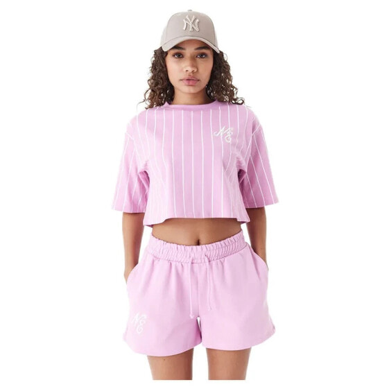 NEW ERA Pinstripe Crop short sleeve T-shirt