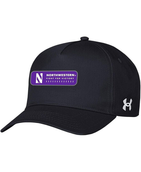 Men's Black Northwestern Wildcats 2023 Sideline Adjustable Hat