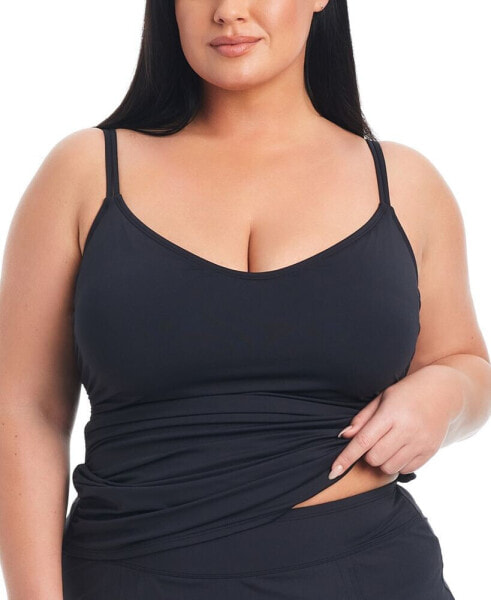 Plus Size Kore Scoop-Neck Tankini Top