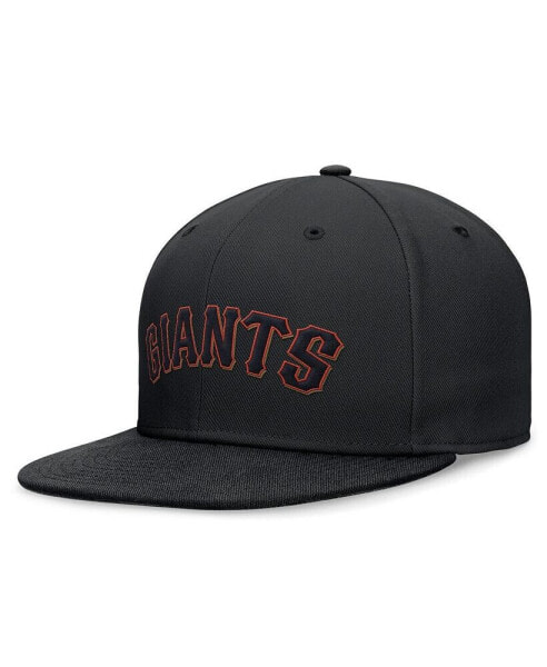 Men's Black San Francisco Giants Evergreen Performance Fitted Hat