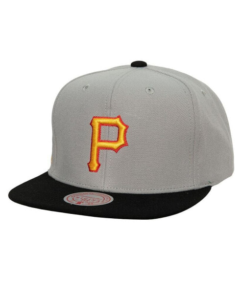 Men's Gray Pittsburgh Pirates Cooperstown Collection Away Snapback Hat