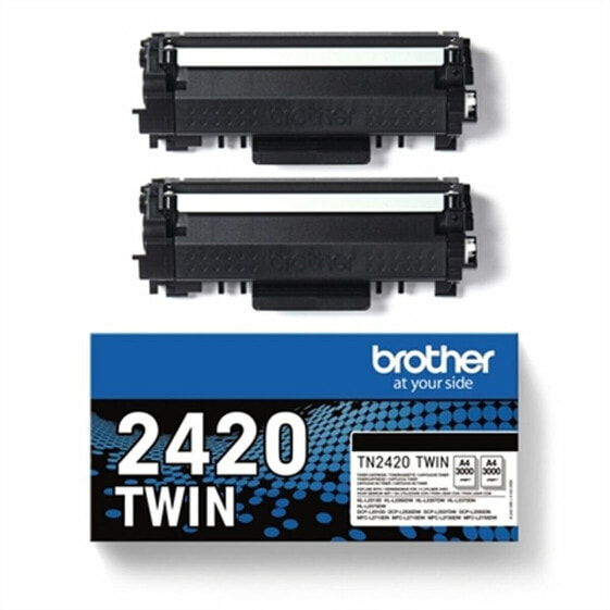 Оригинальный тонер Brother TONER N 3K PK2 Чёрный