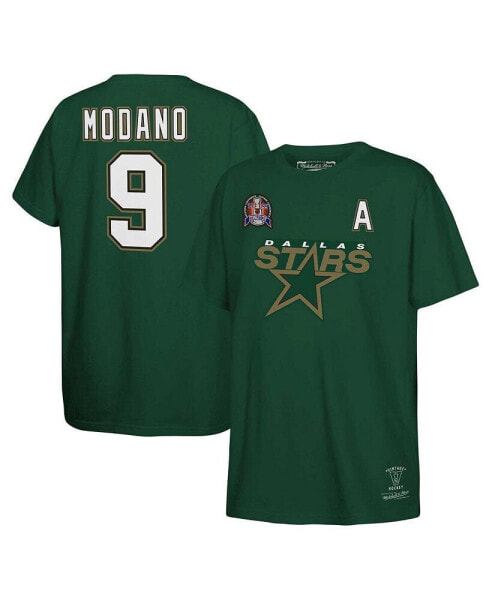 Big Boys Mike Modano Kelly Green Dallas Stars Name and Number T-shirt