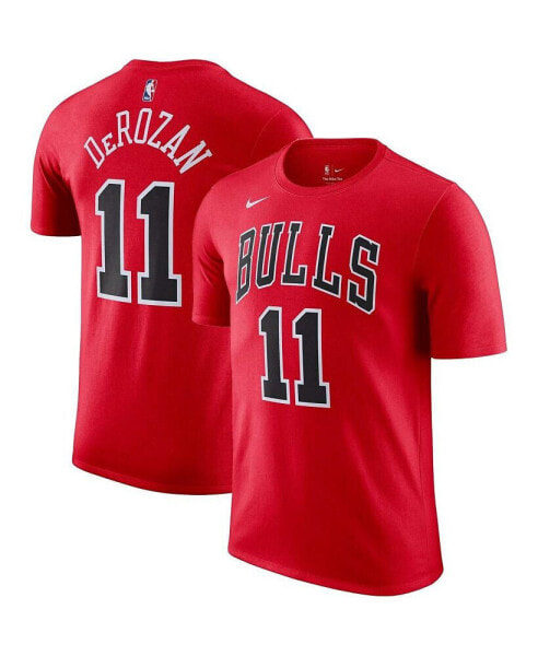 Men's DeMar DeRozan Red Chicago Bulls Icon 2022/23 Name and Number Performance T-shirt