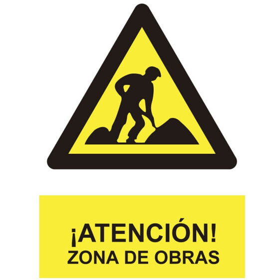 NORMALUZ Zona De Obras Sign 30x40 cm