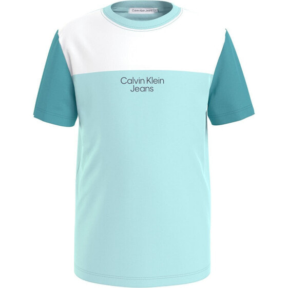 CALVIN KLEIN JEANS Color Block short sleeve T-shirt