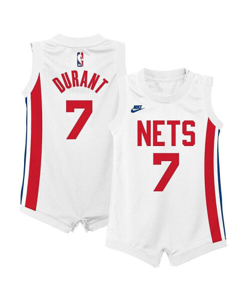 Infant Boys and Girls Kevin Durant White Brooklyn Nets 2022/23 Swingman Jersey - Classic Edition