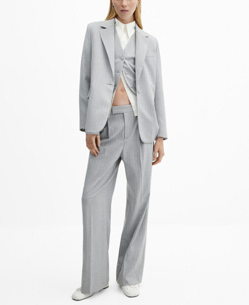 Women's Pinstripe Suit Blazer