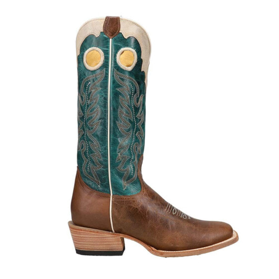Roper Ride'em Cowgirl Square Toe Cowboy Womens Blue Casual Boots 09-021-7027-85
