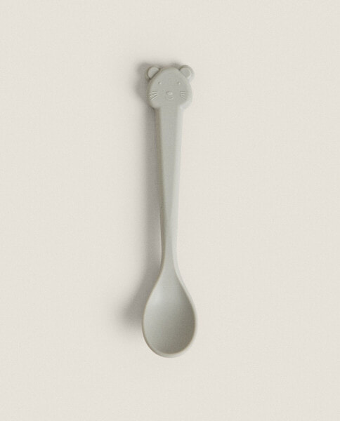Children's silicone mouse spoon