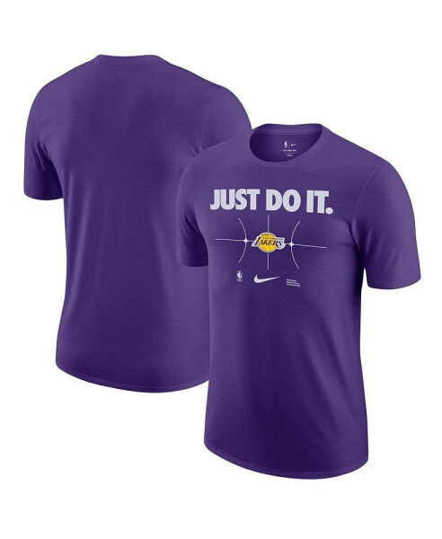 Men's Purple Los Angeles Lakers Just Do It T-shirt