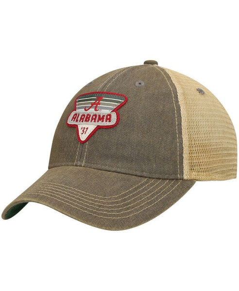 Men's Gray Alabama Crimson Tide Legacy Point Old Favorite Trucker Snapback Hat