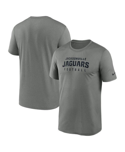 Men's Heather Gray Jacksonville Jaguars Sideline Legend Performance T-shirt