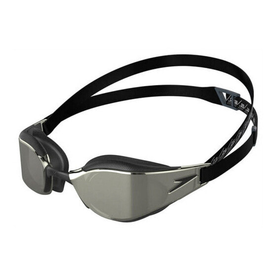 Adult Swimming Goggles Speedo Fastskin Hyper Elite Mirror Black Adults