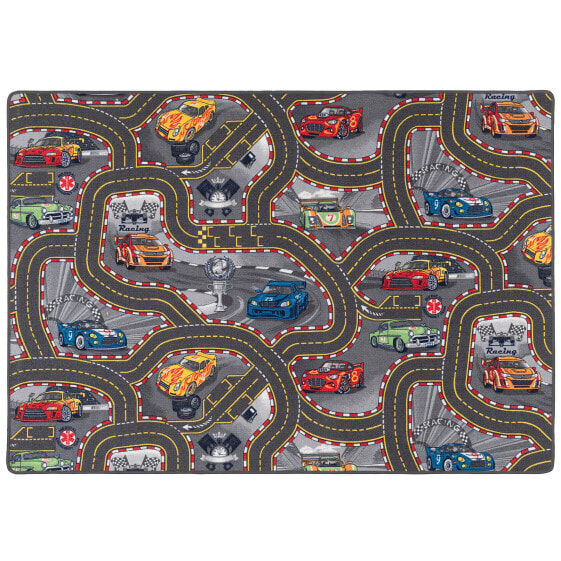 Kinder Spiel Straßen Teppich Racer