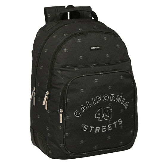 Школьный рюкзак Safta California Чёрный 32 x 42 x 15 cm