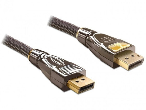 Delock 82770 - 1 m - DisplayPort - DisplayPort - Black - Brown - Gold - Male/Male