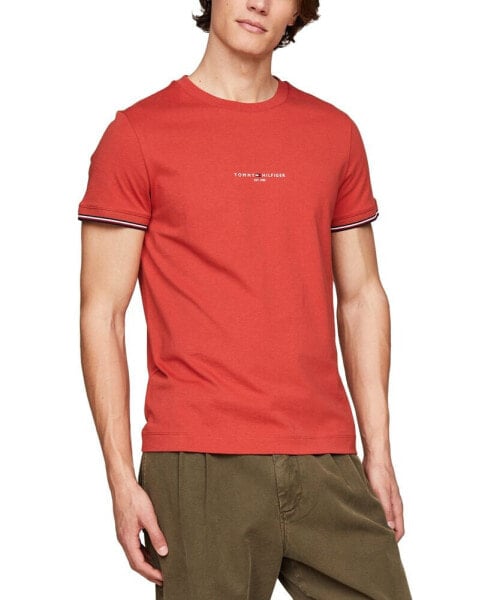 Men's Tommy Logo-Tipped Cotton T-Shirt