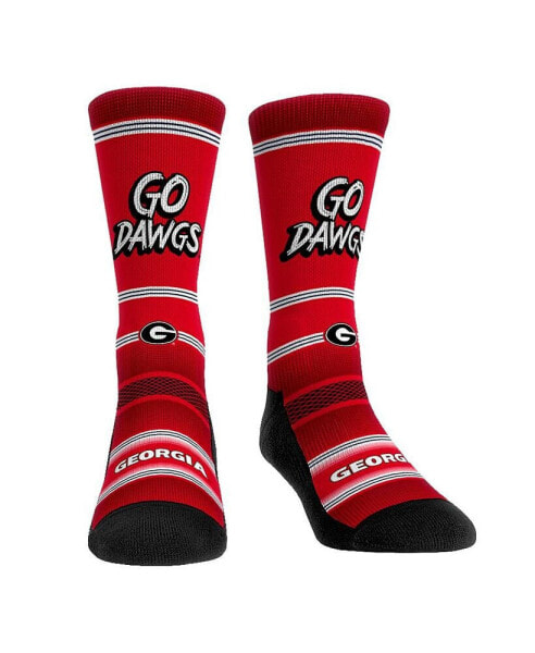 Men's and Women's Socks Georgia Bulldogs Team Slogan Crew Socks