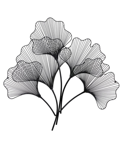 Модерн декор изображения листьев гинкго Nearly Natural, 35" x 35"