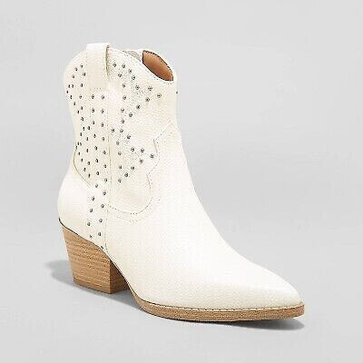 Women's Twyla Wide Width Western Boots - Universal Thread Off-White 12W
