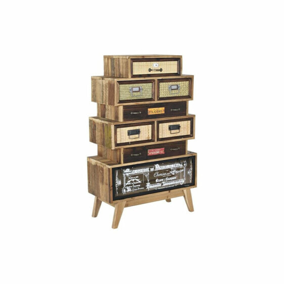 Тумба с ящиками DKD Home Decor Натуральный Ель Деревянный MDF современный Vintage 70 x 33,5 x 111 cm