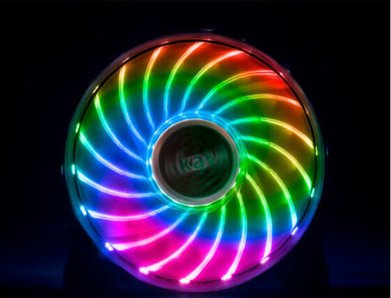 Akasa Vegas X7 - Fan - 1200 RPM - 23.2 dB - 41.9 cfm - Black - Transparent