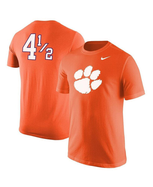 Men's Orange Clemson Tigers Disney+ 4Â½ Player T-shirt