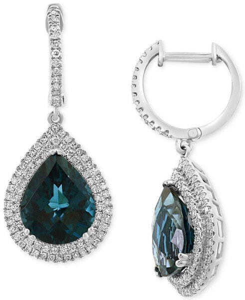 Серьги EFFY London Blue Topaz & Diamond