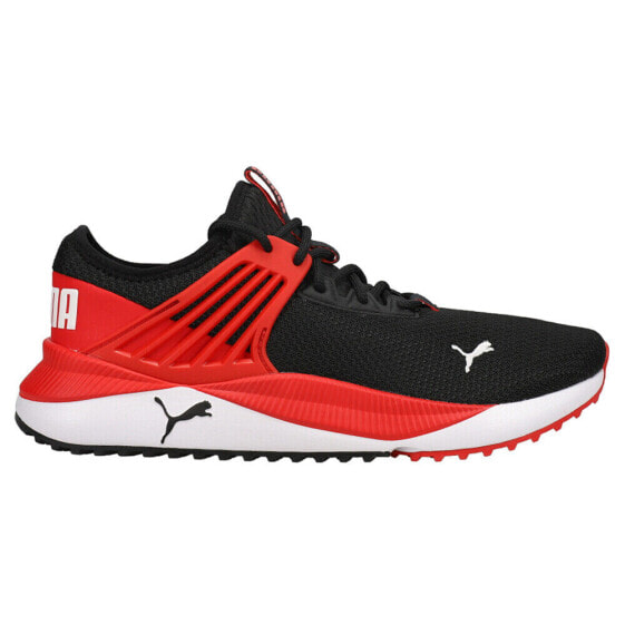 Puma Pacer Future Lace Up Mens Black, Red Sneakers Casual Shoes 380367-02