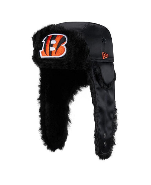 Men's Black Cincinnati Bengals Trapper Hat
