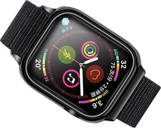 Аксессуар для умных часов USAMS Pasek z etui Apple Watch 4 40mm черный/черный
