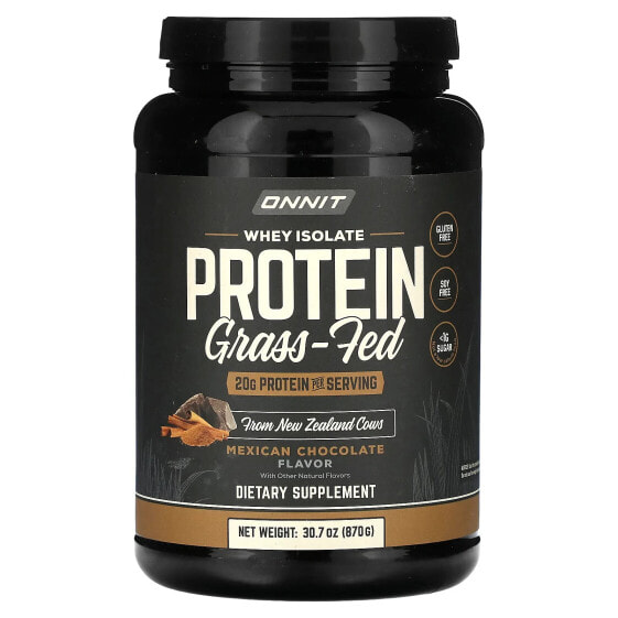 Whey Isolate Protein, Grass-Fed, Mexican Chocolate, 2.1 lbs (960 g)