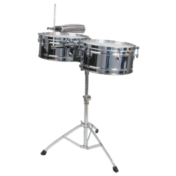 Toca Percussion Elite Timbales T-315, 14"&15", Chrome plated Steel