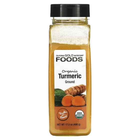 Foods, Organic Turmeric, Ground, 17.5 oz (496 g)