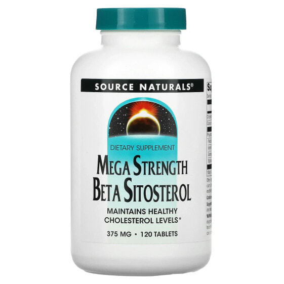 Mega Strength Beta Sitosterol, 375 mg, 120 Tablets